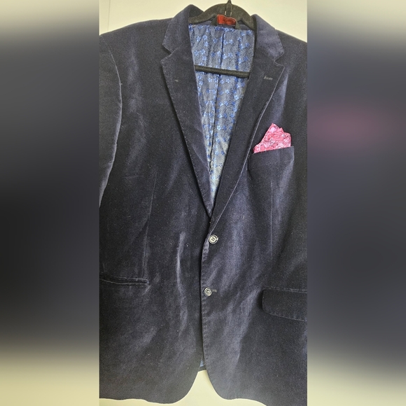 Linea Uomo Men's Velvet Blazer Size 48 Suit Jacket Coat - Picture 6 of 13